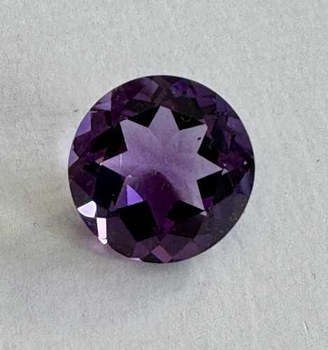 Amethyst 20 mm rund facettiert